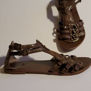 Faux Snakeskin sandals - Impo - Size 8.5 M